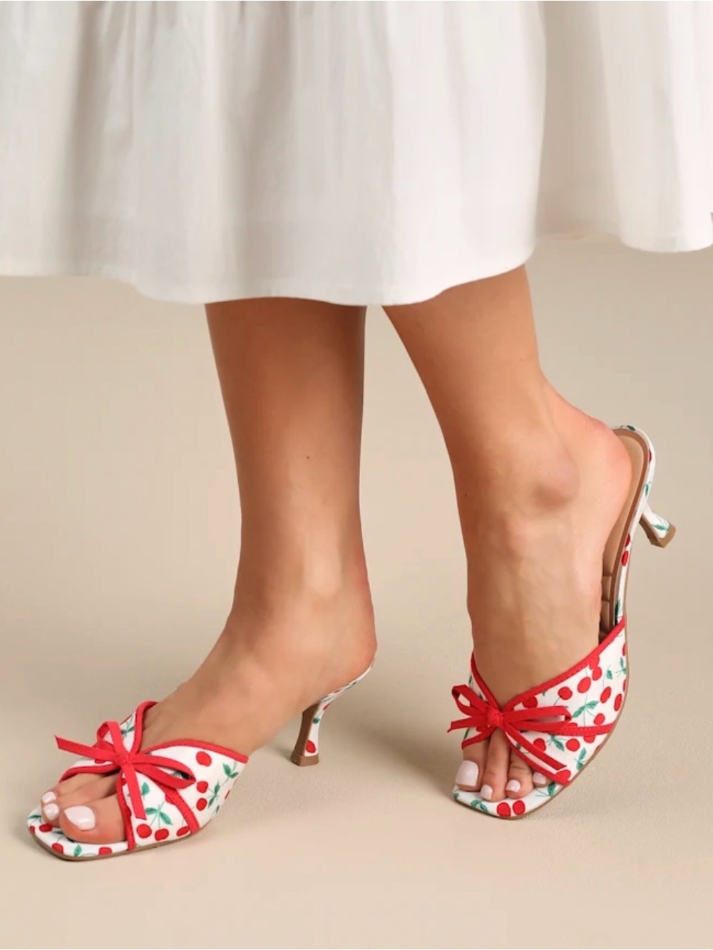 Cherry Kitten Heels, Size 9 (EU 40)